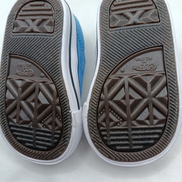 Converse All Stars Baby Blue Sneakers Size 2...so Cute! - Picture 4 of 5